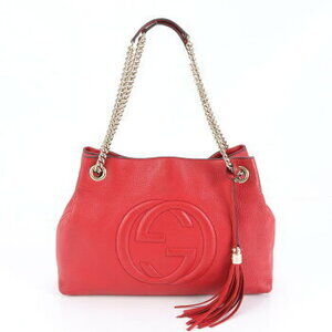 Gucci Soho Interlocking GG Chain Leather Shoulder Crossbody Bag